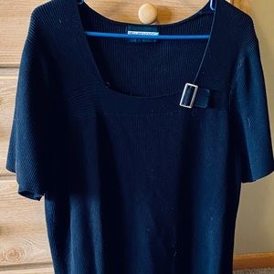 Black ladies sweater with silver embellishment